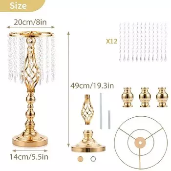 Хрустальный подсвечник для цветов