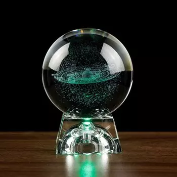 Хрустальный шар 3D модель Солнечной системы will&ann