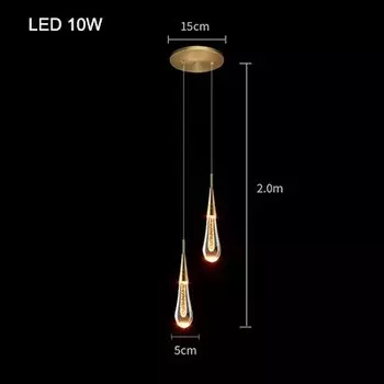 Хрустальный светодиодный подвесной светильник Zhiwudeng
