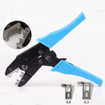 HS-056FL 0,5-1,5 1,5-2,5 мм 20-13AWG обычные обжимные клещи для 4,8, 6,3 неизолированный флаг Лопата обжимной терминал соединительные клеммы