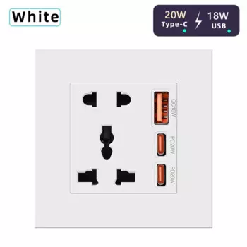 HSIMNENSII Универсальная розетка с USB 20 Вт
