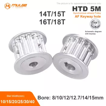 Шкив ГРМ HTD 5M 14T/15T/16T/18 зубьев