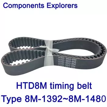 Резиновые ремни HTD8M Components Explorers 8 мм