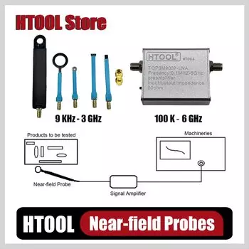 HTOOL HT03 Зонд ближнего поля 9 кГц-3 ГГц + Усилитель HT004 0,1 МГц-6 ГГц