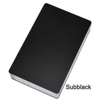 HUAHENGCHI Металлические визитные карточки из алюминия, 100 шт., голубой