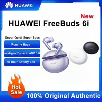 Huawei FreeBuds 6i Наушники Bluetooth 5.3 Punchy Bass Беспроводные наушники Интеллектуальная динамическая стерео спортивная гарнитура ANC 3.0