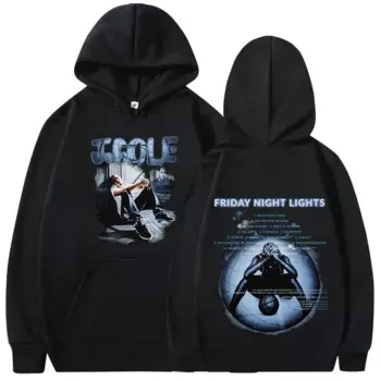 Худи J Cole с надписью "пятница" и подсветкой, Модные Винтажные пуловеры с длинным рукавом, мужская и женская одежда, свитшот большого размера, уличная одежда