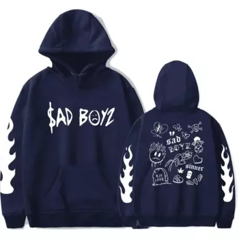 Худи Junior H 2024, худи No Love Sad Boyz Tour Merch, женские и мужские толстовки с длинным рукавом и капюшоном, Модный пуловер, уличная одежда