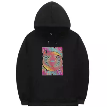 Худи мужское флисовое оверсайз в стиле поп-рок