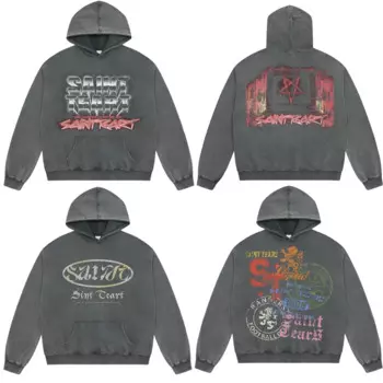 Худи мужское с капюшоном и принтом «кенгуру»