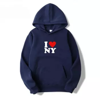 Худи с длинным рукавом и принтом «I Love New York»