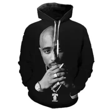 Худи в стиле «хип-хоп» с 3D-принтом