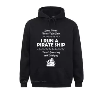 Худи в стиле хип-хоп с надписью «I Run a Pirate Ship»