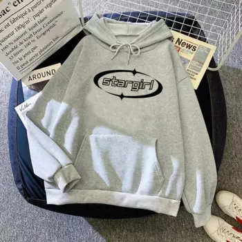 Худи женское флисовое с капюшоном, Y2k