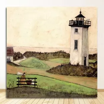 Художественная картина на холсте DHRM Современный воздушный шар собака