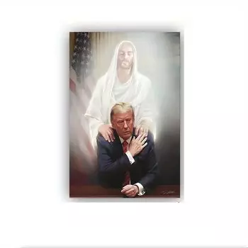 Художественные полотна yiqing Иисус и Трамп