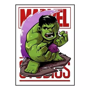 Художественный плакат Marvel Человек-паук Железный человек Hot Toys