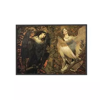 Художественный постер Hocskir Виктор Васнецов Сирин и Алконост