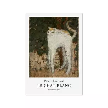 Художественный постер Pierre Bonnard Le Chat Blanc Yoolife