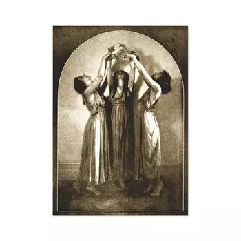 Художественный принт "Винтажная ведьма" walls tale