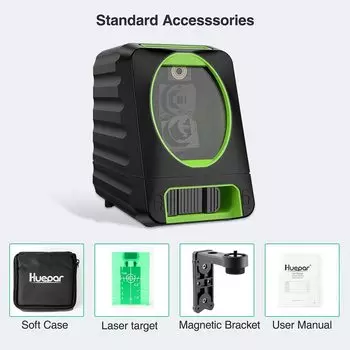 Huepar 150ft/45m Зеленый Лазерный Уровень BOX-1G
