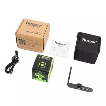 Huepar 2-линейный лазерный уровень зеленый 5011G