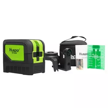 Huepar 9300G Зеленый 3-точечный лазерный уровень