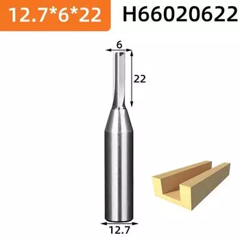 HUHAO 1/2 "хвостовик 3-зубая фреза TCT прямые фрезы обрезные концевые фрезы для МДФ фанеры ДСП слот дрель