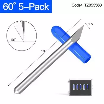 HUHAO 5 шт. Карбидные режущие лезвия для плоттеров 30/45/60 градусов