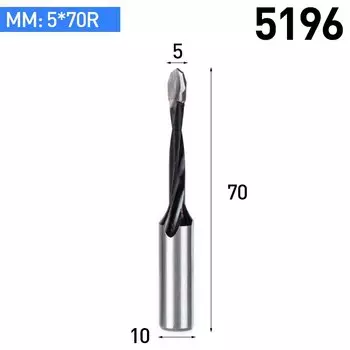 HUHAO Сверло по дереву 70 мм, 5-10 мм