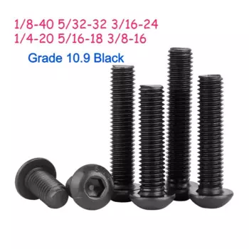 Huiruixin Винты BSW 1/8 5/32 3/16 1/4 5/16 3/8 класс 10.9 черные