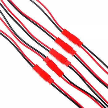 HUXUAN 2-контактные разъемы JST красный 22 AWG