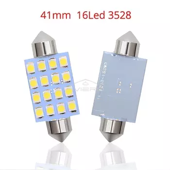 HVIERO Светодиодные лампочки для авто 16 SMD белый 12В