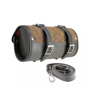 Хвостовая сумка из нержавеющей стали в стиле ретро, Пряжка из нержавеющей стали, Фиксированный крюк, Автомобиль, Велосипед