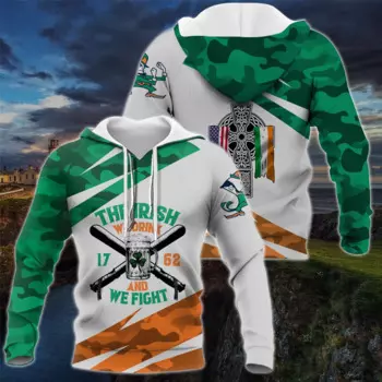 HX American By Birth толстовки The Irish We Drink Fight камуфляжная толстовка с принтом модные толстовки пальто пуловеры топы дропшиппинг