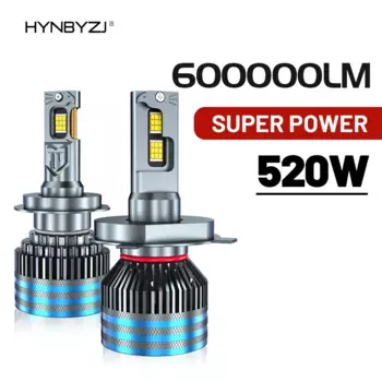 HYNBYZJ H7 LED Canbus 6000K H11 H1 H4 600000 LM 520 Вт HB3 9005 HB4 9006 H8 HIR2 9007 9008 H13 Светодиодная лампа для автомобильных фар Авто освещение