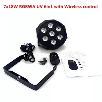 HYULIGHTS 7x18 Вт SlimPar RGBWA UV светодиодный DJ Wash Light