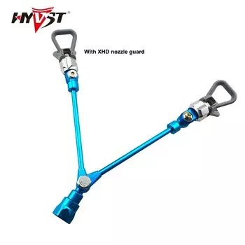 HYVSTAdjustable аксессуары штанга Аэрограф мощная Удлиняющая безвоздушная краска Запчасти для распылителей двойная насадка защита Легкий