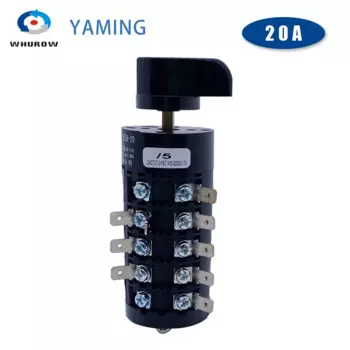 HZ5B-20/5 20A пять полюсов три позиции универсальный поворотный кулачковый переключатель Электродвигатель с серебряным контактом