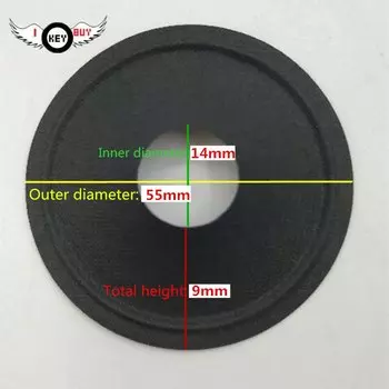 I KEY BUY 4 шт./лот 2-дюймовые динамики, бумажные конусные твитерные конусы 55x14 мм 48x14 мм, самодельные аксессуары для ремонта динамиков, черный