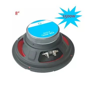 I KEY BUY Super Power 8-дюймовый автомобильный Suboofer 1500 Вт 4 Ом красная большая пенопластовая подвеска бумажная конусная Громкая басовая колонка