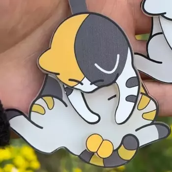 И специальное использование, брелок с яйцом и котом, милый забавный вращающийся акриловый мешок, подвеска для подарков, новые поступления