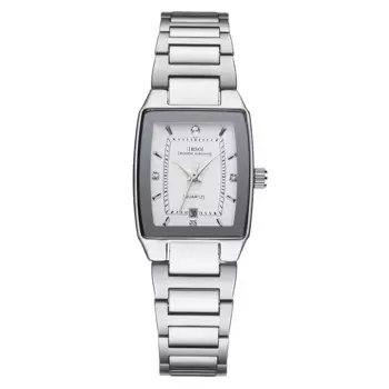 IBSO 2022 новые женские роскошные стильные кварцевые часы с календарем и ремешком из нержавеющей стали, водонепроницаемые женские часы с циркониевым циферблатом