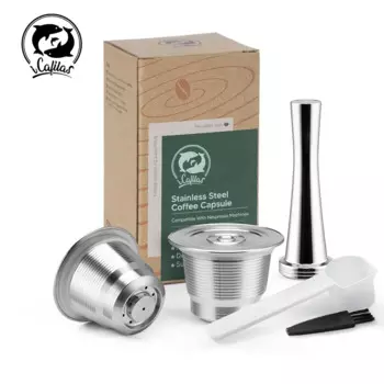 ICafilas Многоразовая капсула для Nespresso из нержавеющей стали