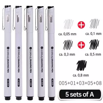 ICOLOUR лайнер ручка для рисования