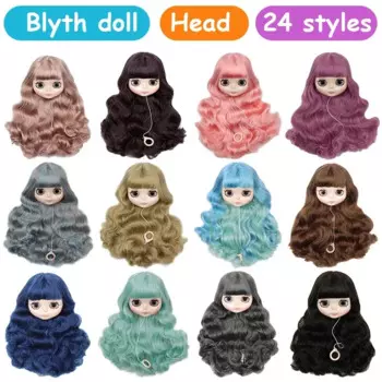 ICY DBS Blyth Doll 19 суставов тела 30 см 1/6 кукла только голова ярмарка кожа загара глянцевое лицо DIY макияж костюм куклы подарки