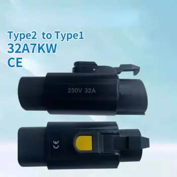 IEC62196 Тип 2 к SAE J1772 тип 1 EV зарядное устройство адаптер 250 В 32A Тип 2 Тип 1 зарядное устройство конвертер адаптер