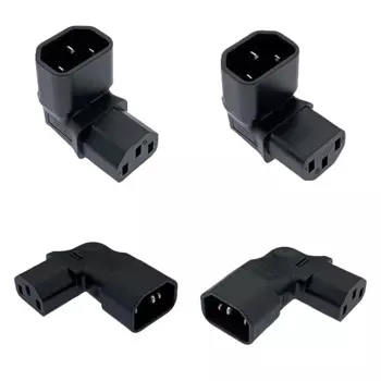 JCD Electrical Plug переходник IEC 320 C14 на C13 черный