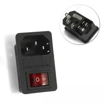 IEC C13 C14 Прямой кабельный разъем, женская и мужская вилка, сменный сменный разъем питания, электрическая розетка переменного тока