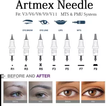 Иглы для тату M1 L1 R3 R5 F5 F7, 50/100 шт.